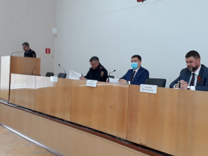 Совместное заседание Антитеррористической комиссии и координационного совещания по обеспечению правопорядка в муниципальном образовании Брюховецкий район