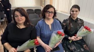 Полицейские Брюховецкого района в торжественной обстановке поздравили женщин в погонах с наступающим 8 марта