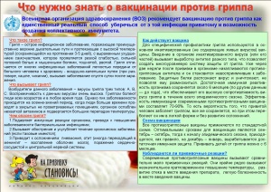 Профилактическая прививка против гриппа