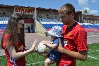 Полицейские Брюховецкого района присоединились к акции «Наша семья-наш футбол!»