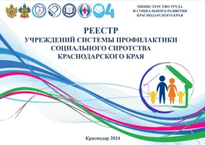 В Краснодарском крае создан реестр учреждений системы профилактики социального сиротства