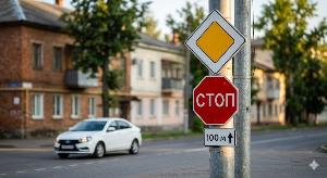 Как проехать нерегулируемый перекрёсток?