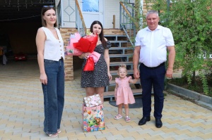 Дочь участника СВО Викторию Куземченко поздравили с днем рождения