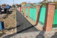 В станице Брюховецкой завершился ремонт тротуаров