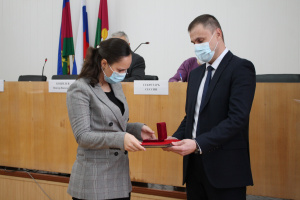 Лидер брюховецкой молодежи удостоена медали президента России