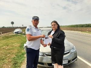 Сотрудники Госавтоинспекции Брюховецкого района провели акцию «Не спеши, тебя ждут дома!»