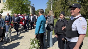 В Брюховецком районе полицейские обеспечили охрану общественного порядка во время празднования Дня Победы