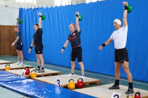 В споткомплексе "Атлант" прошли краевые соревнования по гиревому спорту