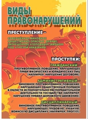 Виды правонарушений