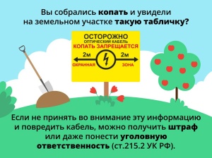 Чем грозит брюховчанам повреждение линий связи и оптического кабеля? 