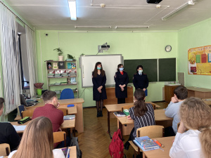Сотрудники полиции ОМВД России по Брюховецкому району провели профилактическую беседу среди учащихся