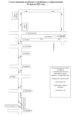 Расписание движения автобусов на Радоницу