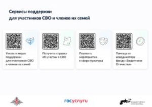 Сервисы поддержки для участников специальной военной операции и членов их семей