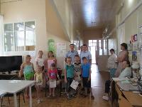 В преддверии Дня образования патрульно-постовой службы Брюховецкие полицейские организовали встречу с детьми  