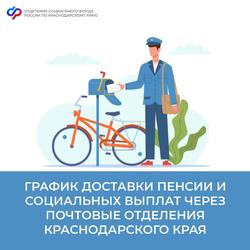Доставка пенсий в Краснодарском крае в новогодние праздники: график выплат на почте