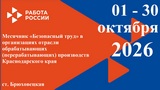 Краевой месячник «Безопасный труд»  в организациях отрасли обрабатывающих (перерабатывающих) производств Краснодарского края