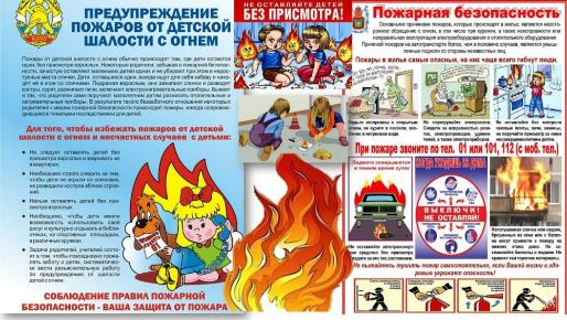 Детская шалость с огнем