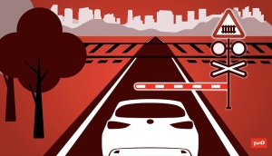 Внимание: железнодорожный переезд