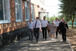 Глава Брюховецкого района с рабочим визитом выехал в Батуринское и Новосельское сельские поселения