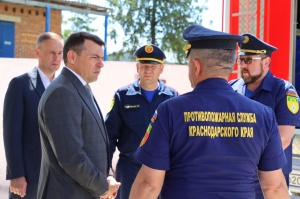 Министр ГО и ЧС края с рабочим визитом посетил Брюховецкий район