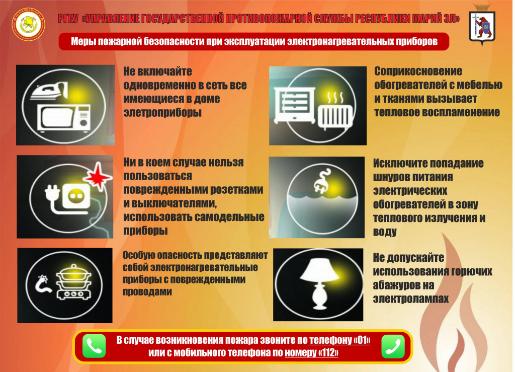 Меры безопасности при пользовании электроприборами