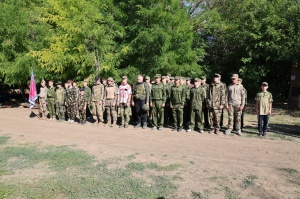 В Брюховецком районе прошли военно-полевые сборы для казачьей молодежи
