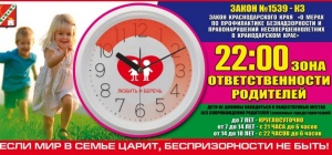 Зона ответственности родителей!