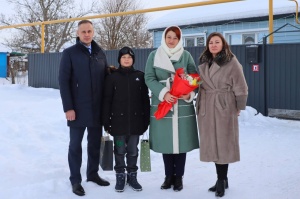 Леонида Денисова из станицы Переясловской поздравили с днем рождения