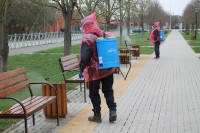 В Брюховецком районе приступили к дезинфекции улиц