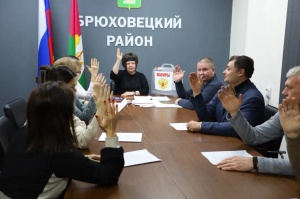 Первое заседание территориальной избирательной комиссии  Брюховецкая