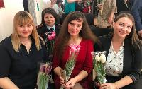 Брюховецкие полицейские поздравили женщин с 8 марта!