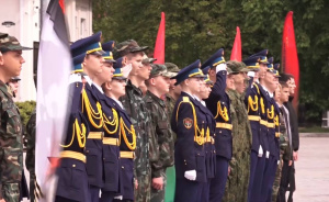 Лучший отряд Почетного караула определили в Брюховецком районе
